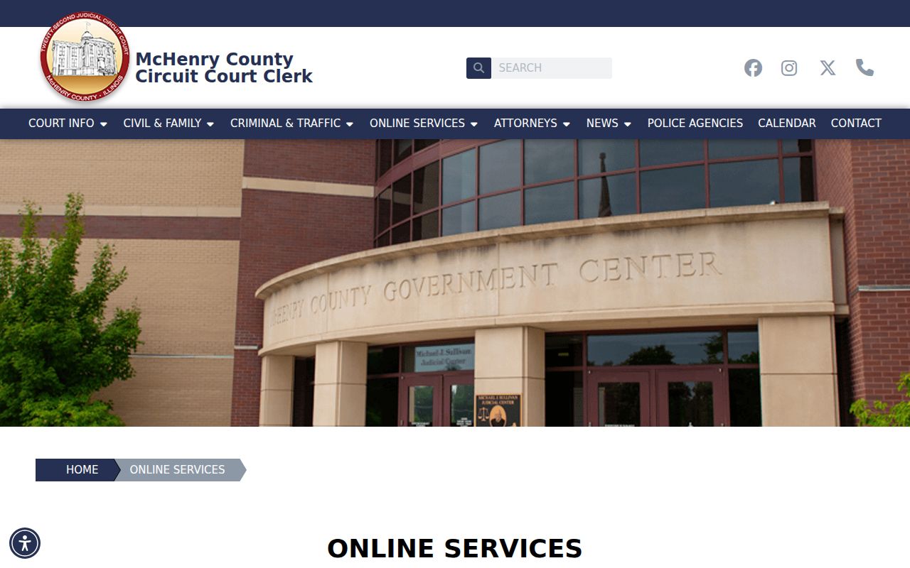 McHenry County criminal court case online services